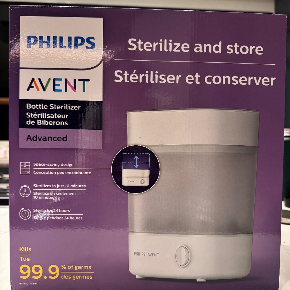 NEW Philips Avent Bottle Sterilizer